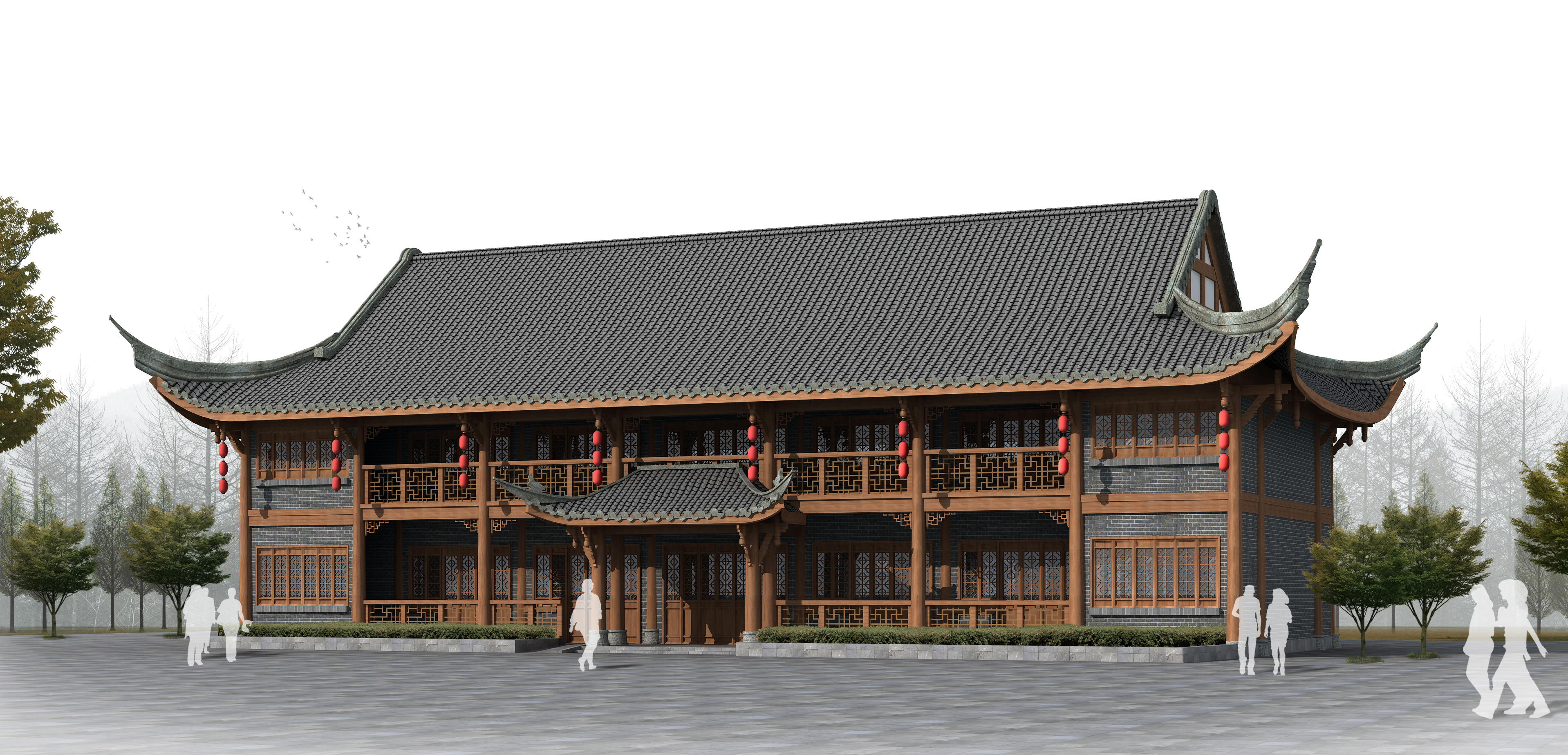 仿古建筑施工图