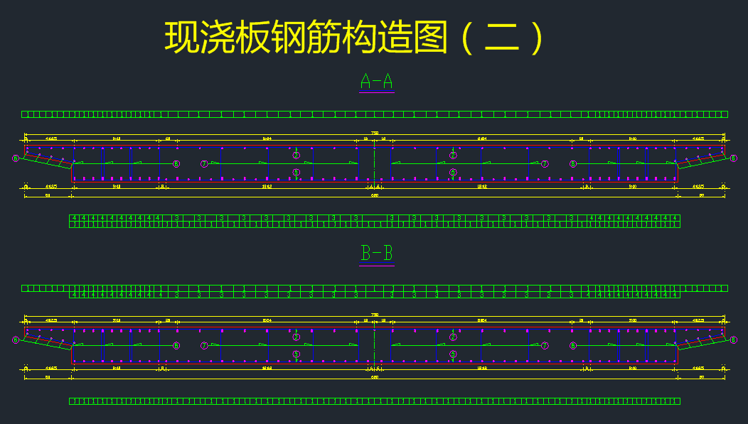 现浇板钢筋构造图（二）