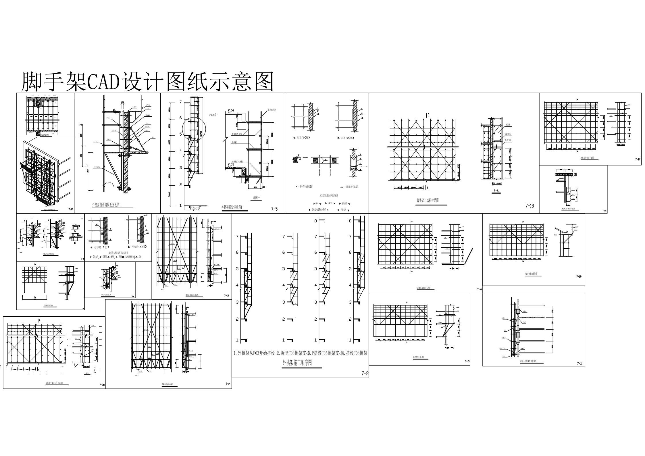 原创脚手架CAD